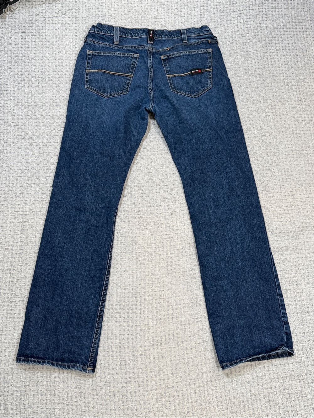 Mens Ariat Fire Resistant M7 Slim Straight Leg Jean Calville Sales Sample Jeans - Picture 3 of 15